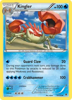 Kingler #14/119 · Pokémon