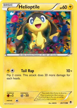 Helioptile #28/119 · Pokémon