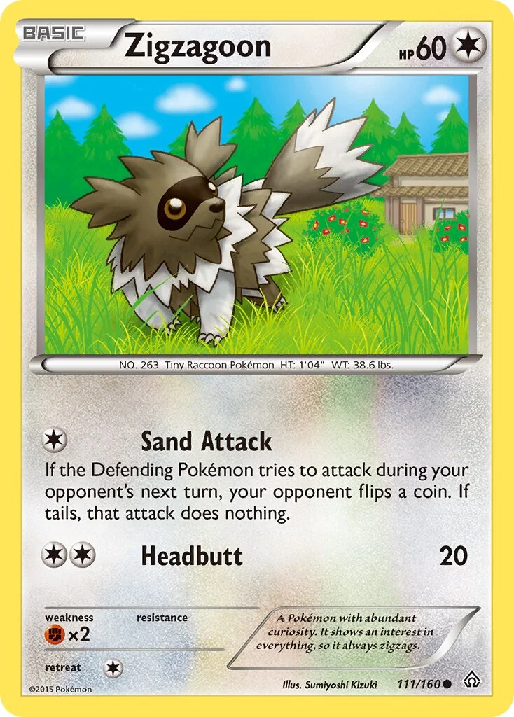 Zigzagoon 「PRC 111/160」「EN」