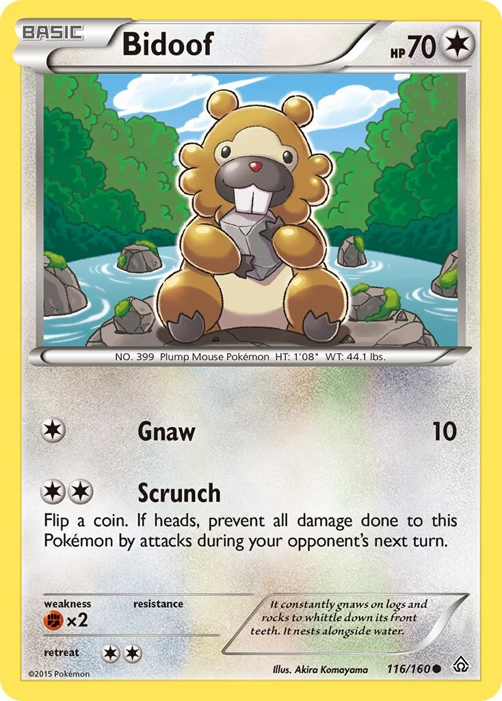 Bidoof 「PRC 116/160」「EN」