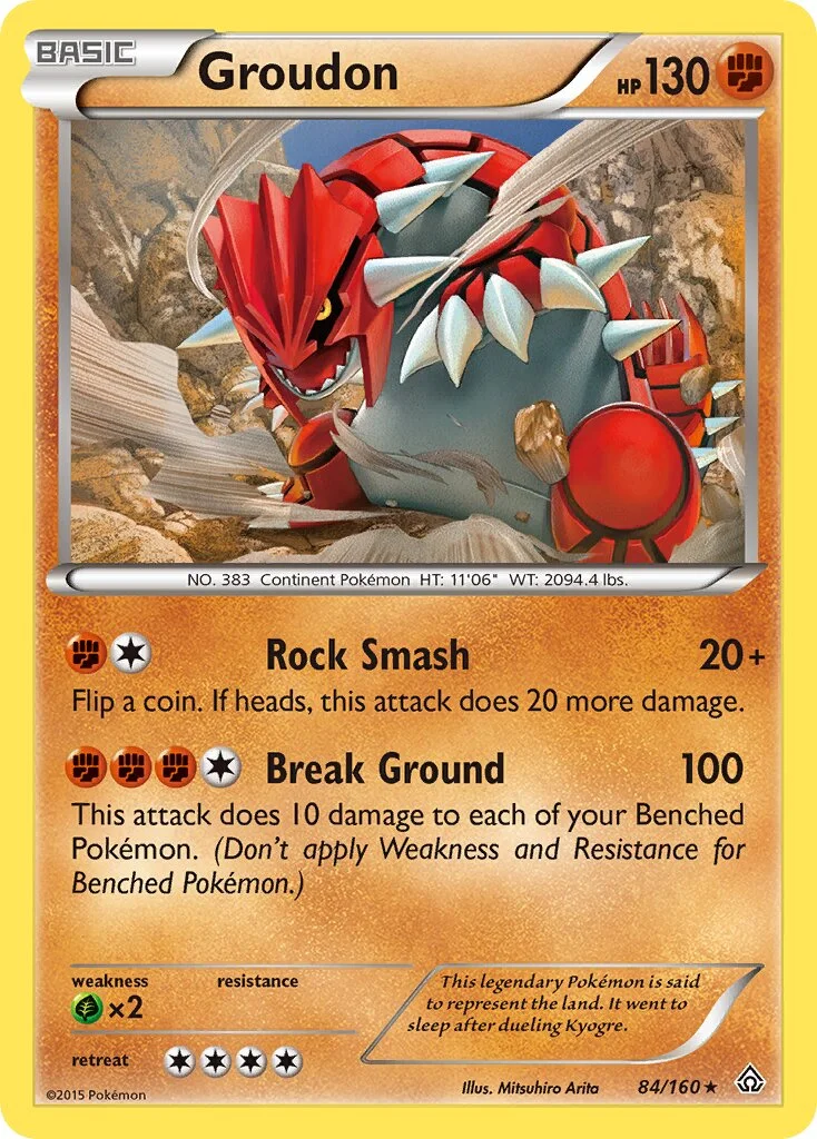 Groudon 「PRC 84/160」「EN」