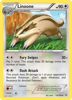 Linoone #112/160 · Pokémon
