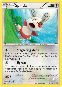 Spinda #115/160 · Pokémon
