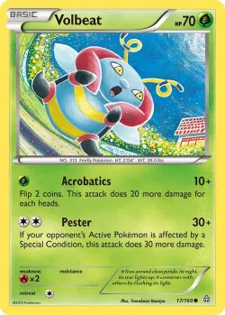 Volbeat #17/160 · Pokémon