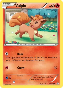 Vulpix #20/160 · Pokémon