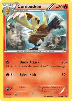 Combusken #27/160 · Pokémon