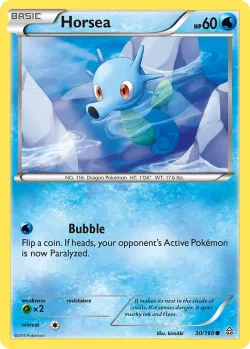 Horsea #30/160 · Pokémon