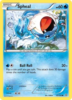 Spheal #45/160 · Pokémon