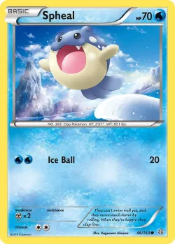 Spheal #46/160 · Pokémon