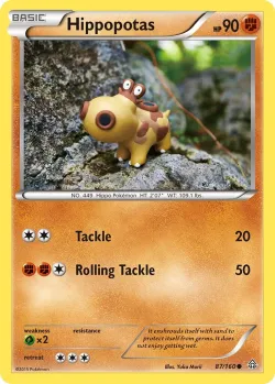 Hippopotas #87/160 · Pokémon