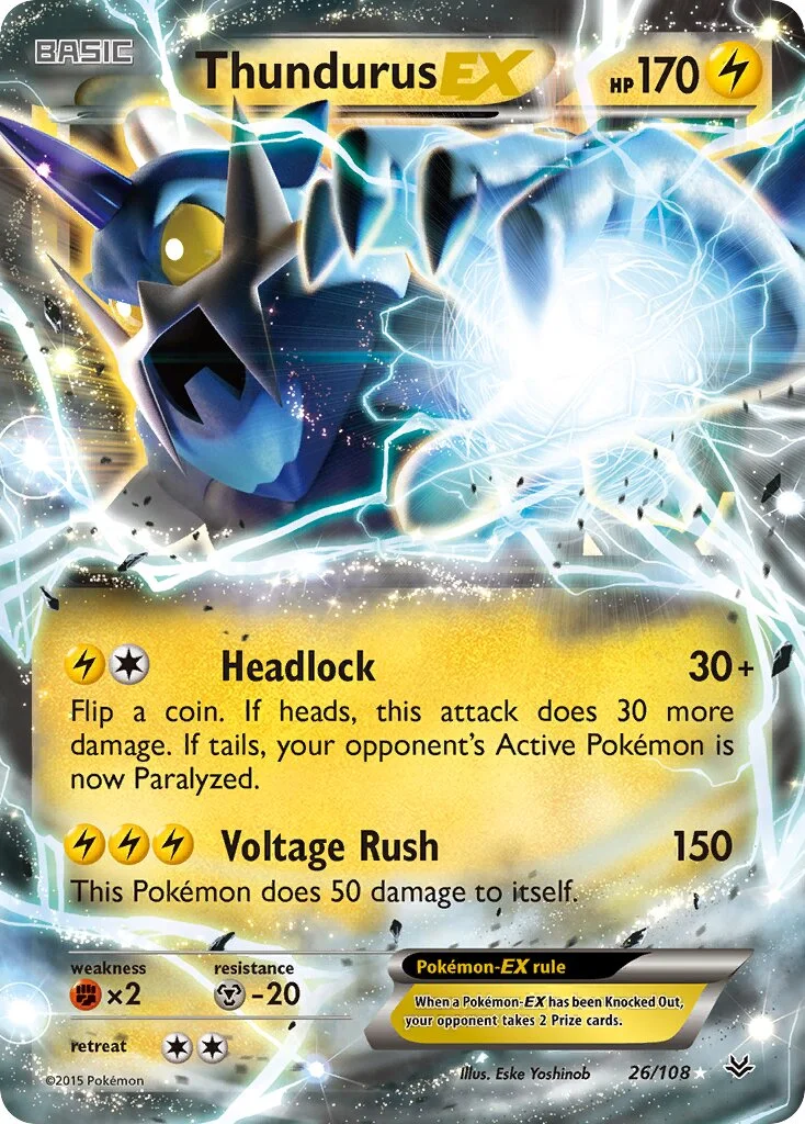 Thundurus-EX 「ROS 26/108」「EN」