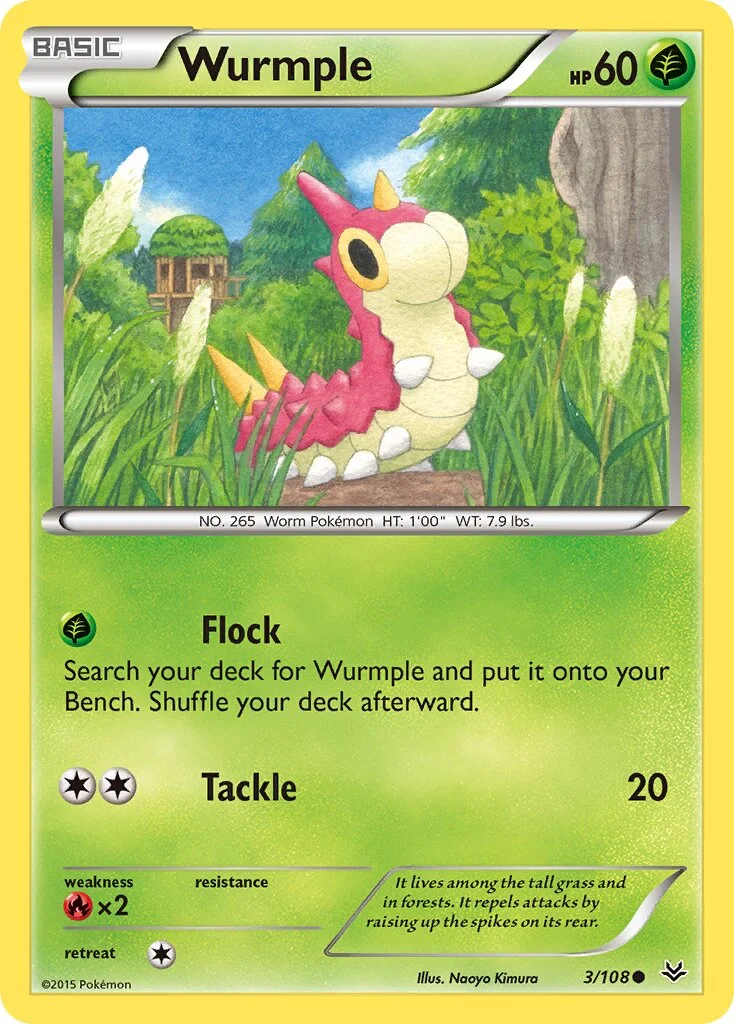 Wurmple 「ROS 3/108」「EN」