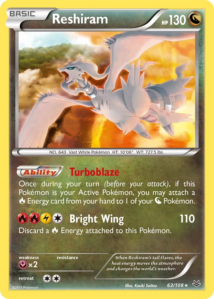 Reshiram 「ROS 63/108」「EN」