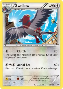 Swellow #71/108 · Pokémon