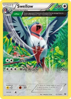 Swellow #72/108 · Pokémon