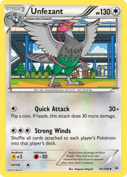 Unfezant #80/108 · Pokémon