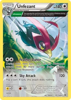 Unfezant #81/108 · Pokémon