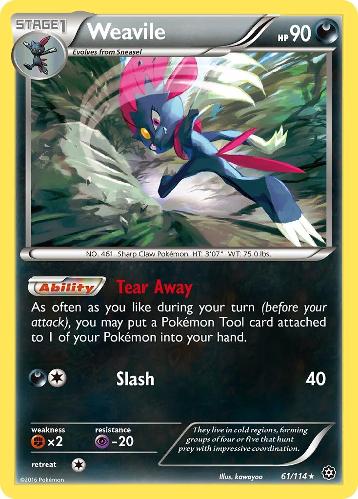 Weavile 「STS 61/114」「EN」