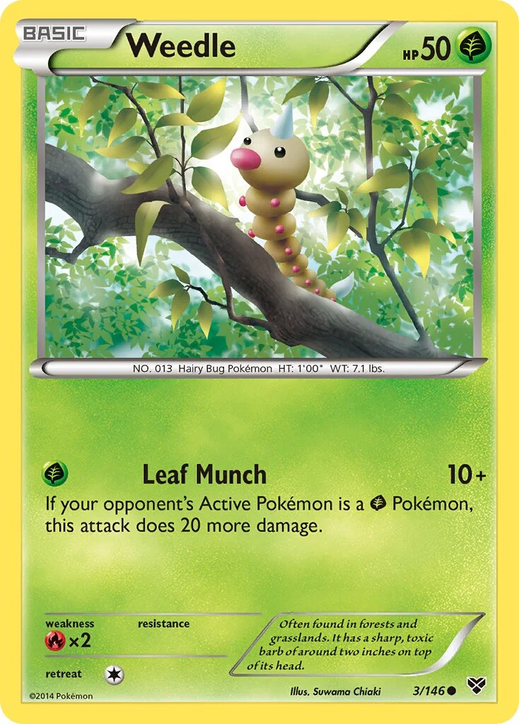 Weedle 「XY 3/146」「EN」