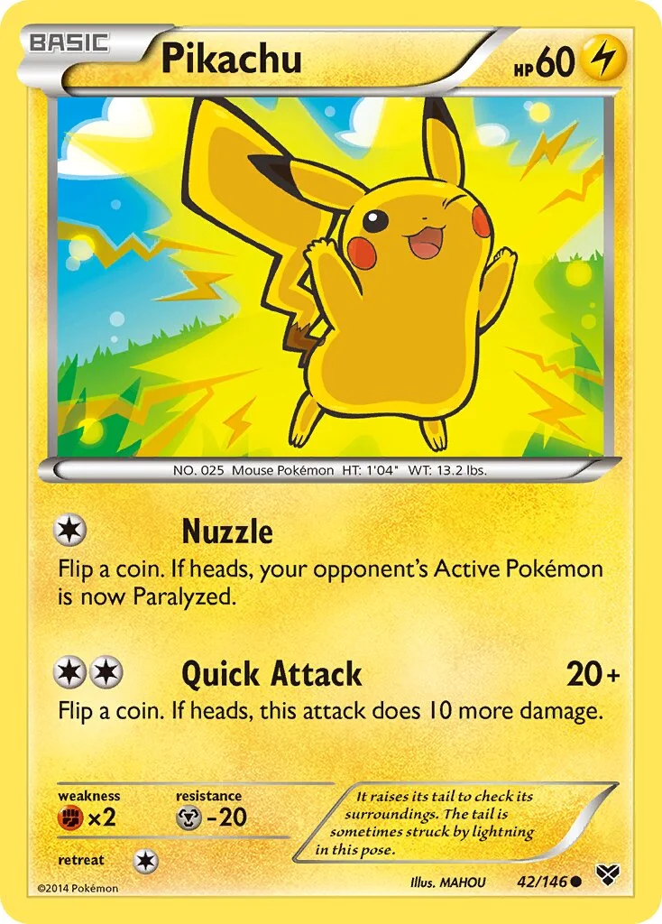 Pikachu 「XY 42/146」「EN」