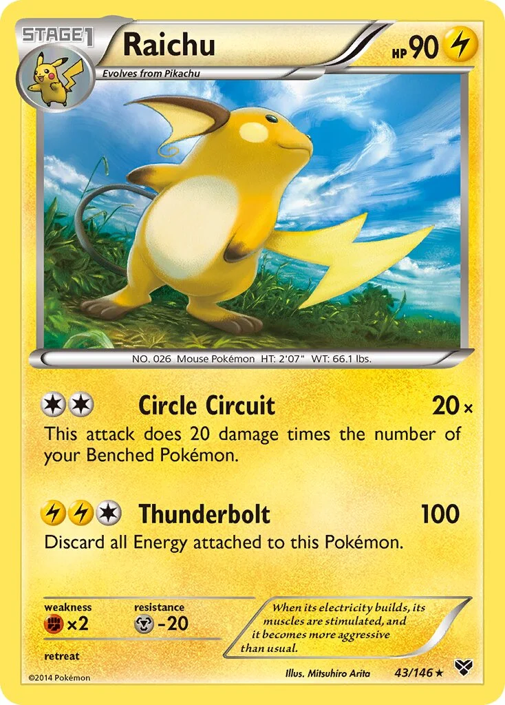 Raichu 「XY 43/146」「EN」