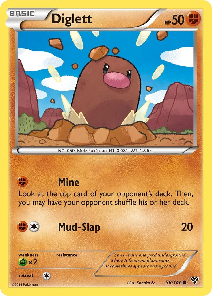 Diglett 「XY 58/146」「EN」