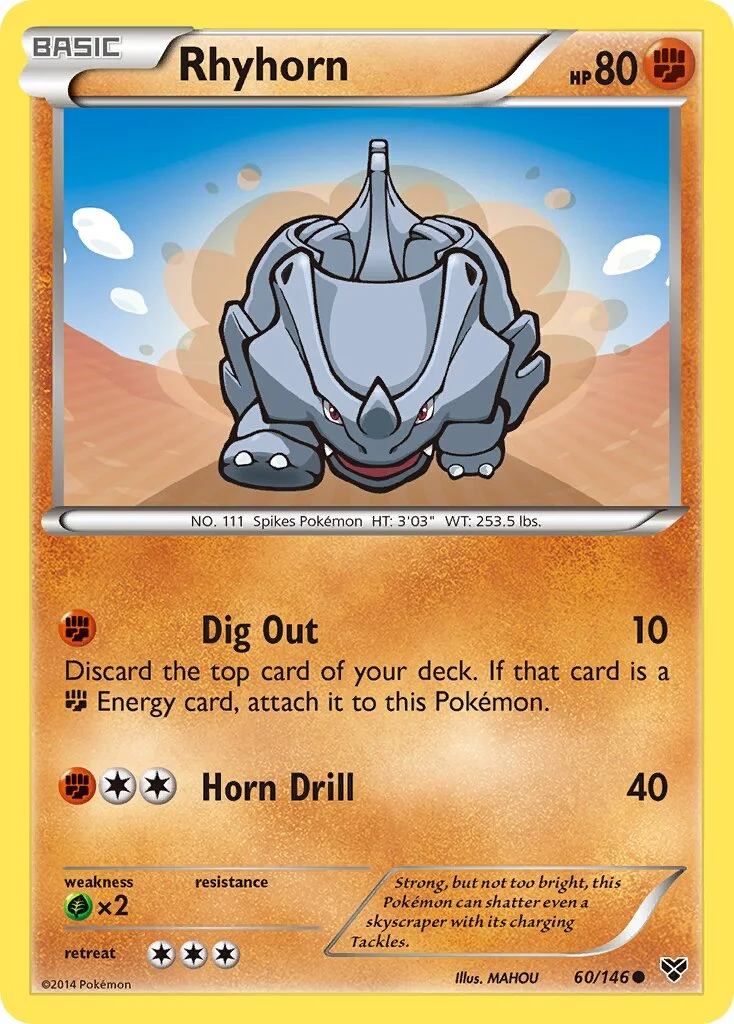 Rhyhorn 「XY 60/146」「EN」