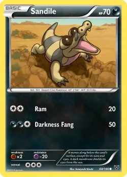 Sandile #69/146 · Pokémon
