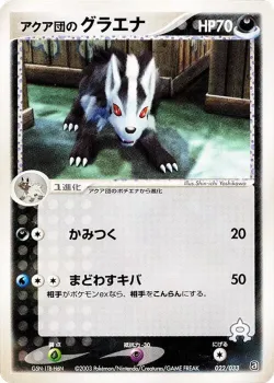 Team Aqua's Mightyena 「AQUA_DECK_KIT 022/033」「JP」