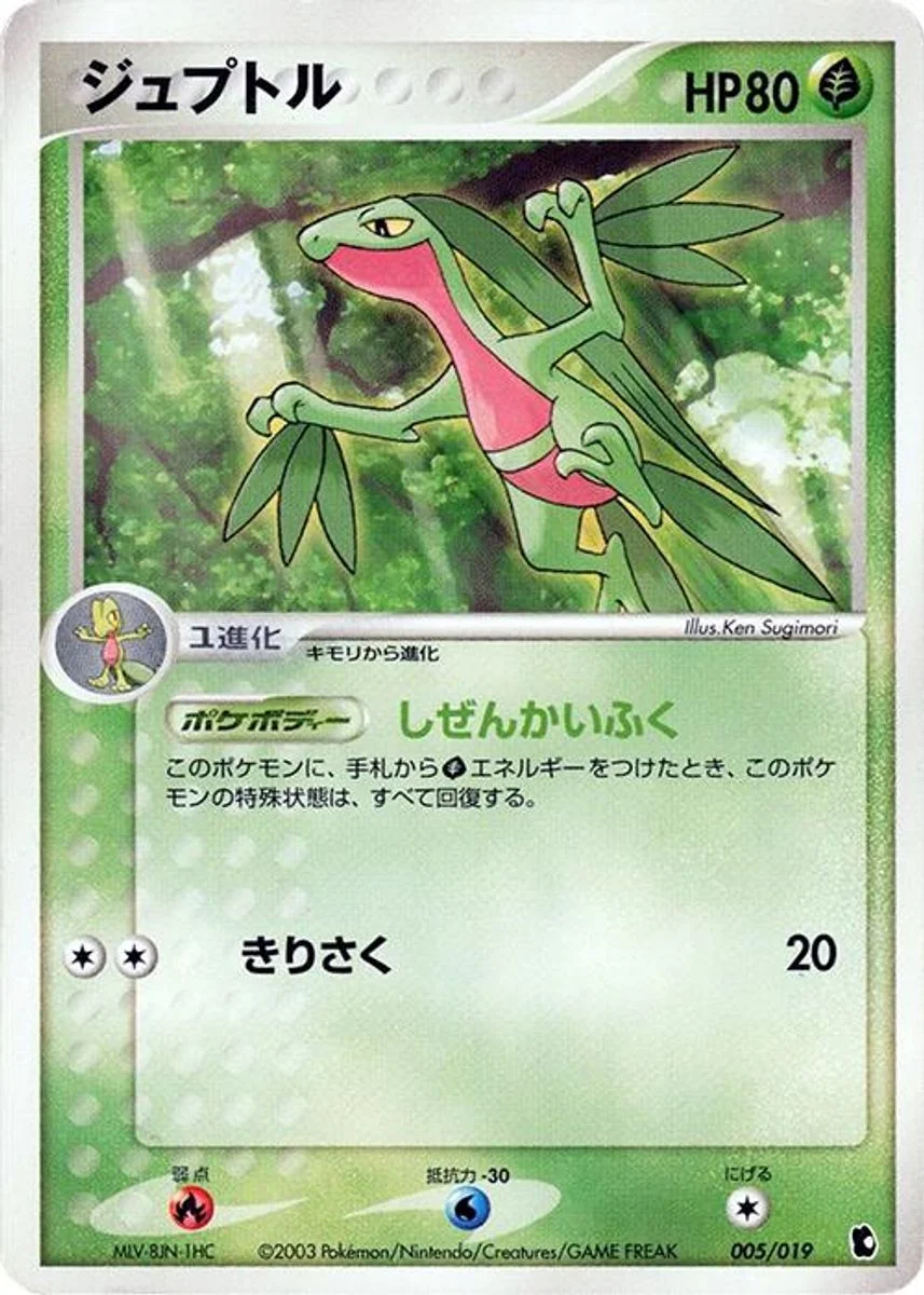 Grovyle 「TREECKO_CONSTRUCTED_STARTER_DECK 005/019」「JP」