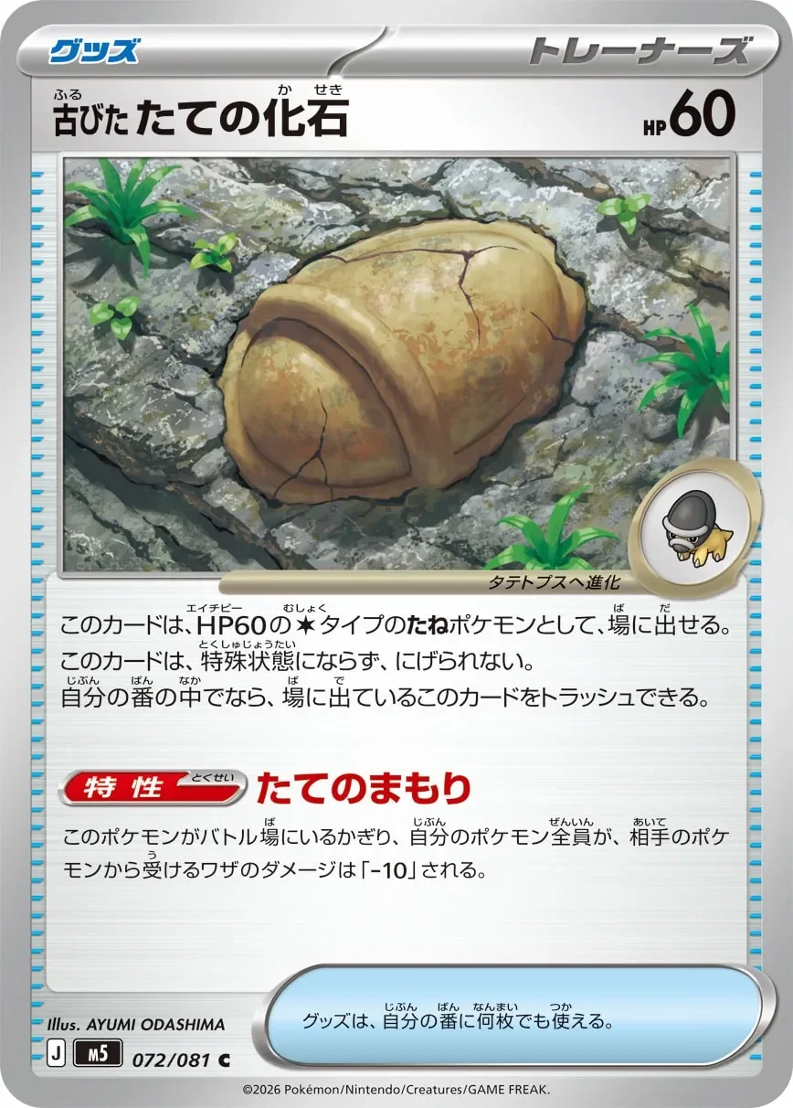 Antique Shield Fossil 「M5 072/081」「JP」