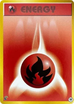 Fire Energy 「INTRO_PACK_NEO_CHIKORITA 19」「JP」