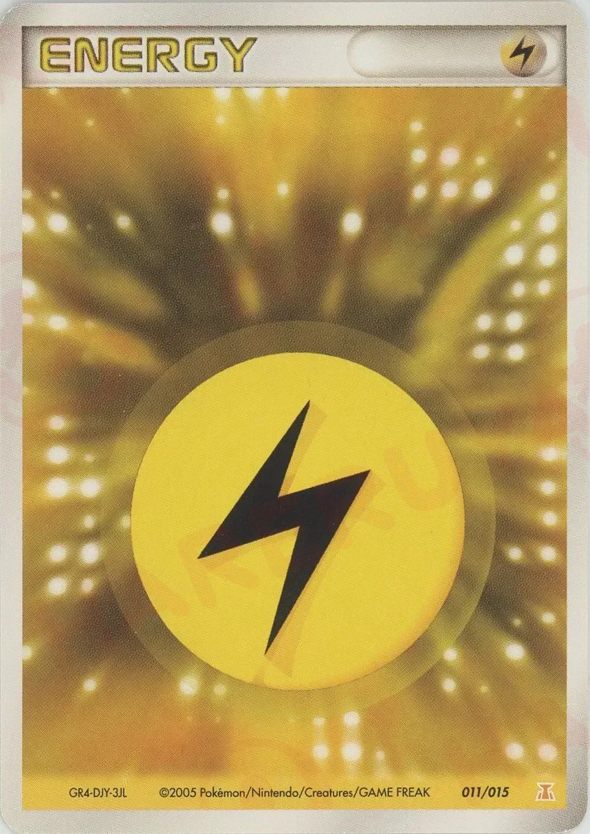 Lightning Energy 「HOLON_RESEARCH_TOWER_LIGHTNING_QUARTER_DECK 011/015」「JP」