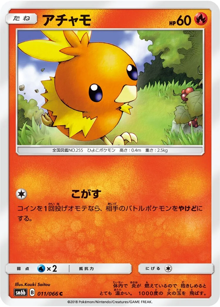 Torchic 「SM6B 011/066」「JP」