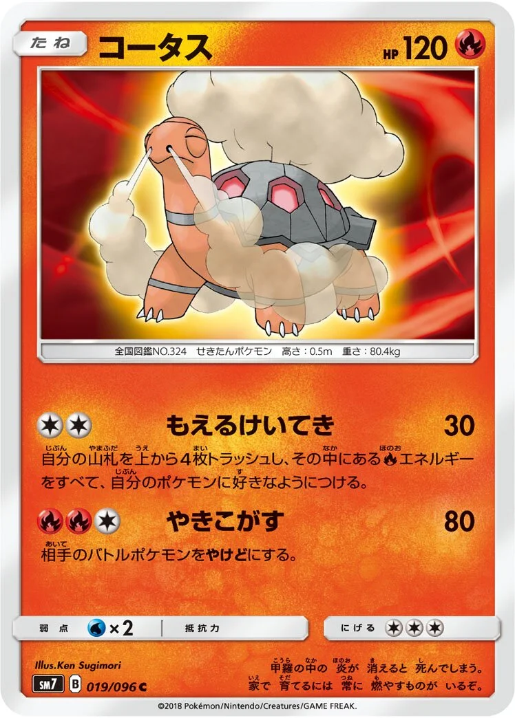 Torkoal 「SM7 019/096」「JP」