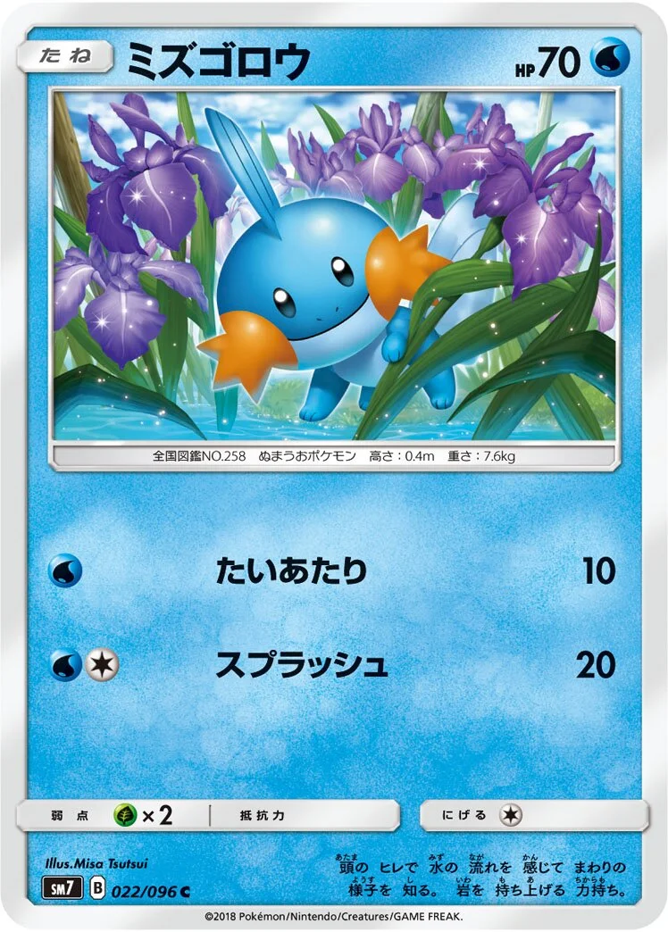 Mudkip 「SM7 022/096」「JP」