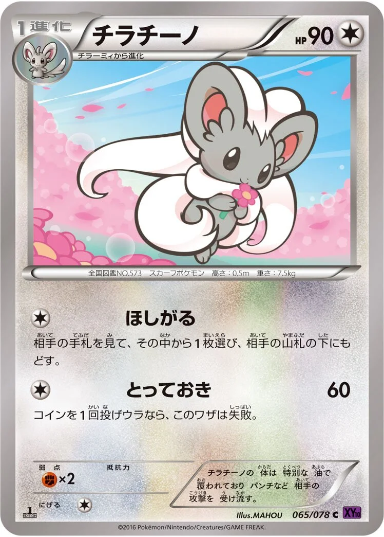 Cinccino 「XY10 065/078」「JP」