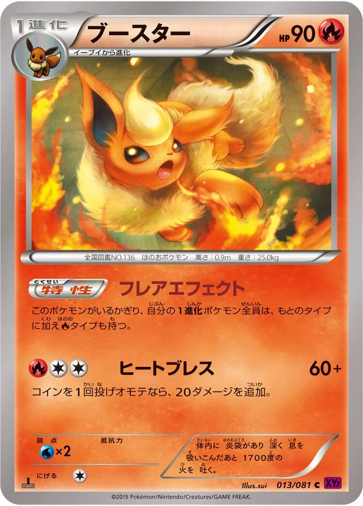 Flareon 「XY7 013/081」「JP」
