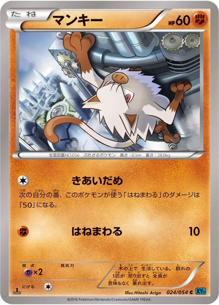 Mankey 「XY11-BR 024/054」「JP」