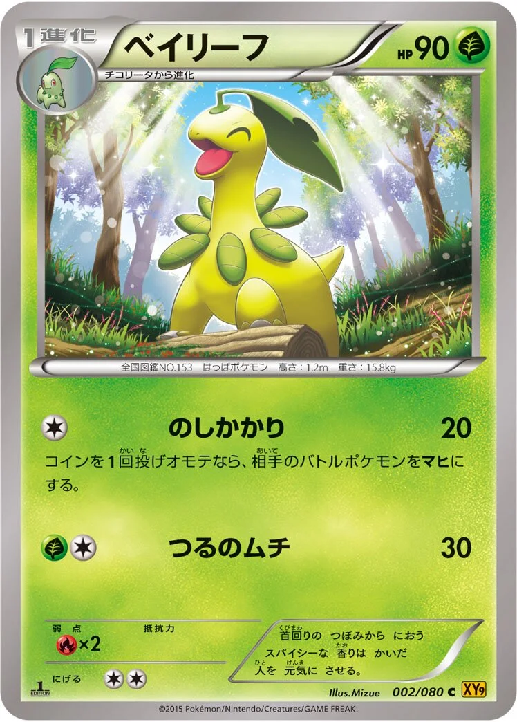 Bayleef 「XY9 002/080」「JP」