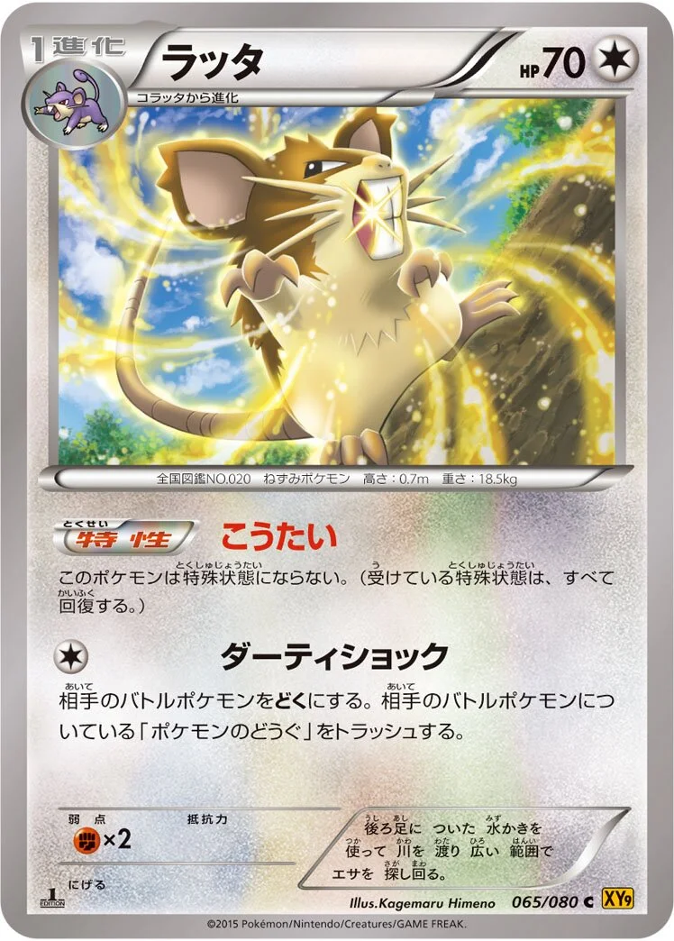 Raticate 「XY9 065/080」「JP」
