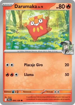 N's Darumaka #026/159 · Pokémon