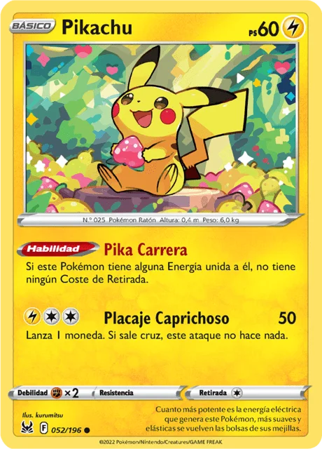 Pikachu 「LOR 052」「ES」
