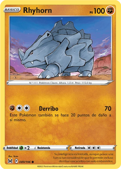 Rhyhorn 「LOR 089」「ES」