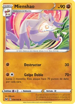 Mienshao #104/196 · Pokémon