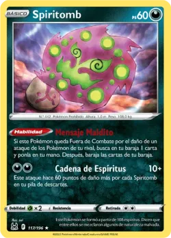 Spiritomb #117/196 · Pokémon