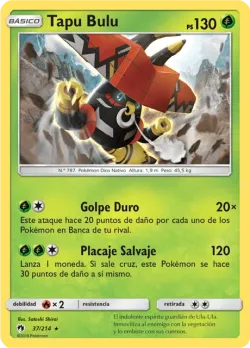 Tapu Bulu #37/214 · Pokémon