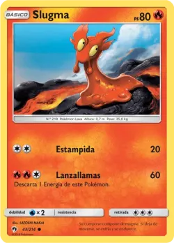 Slugma #43/214 · Pokémon