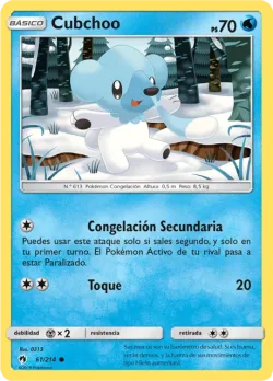 Cubchoo #61/214 · Pokémon