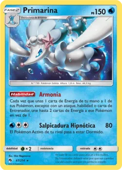 Primarina #67/214 · Pokémon